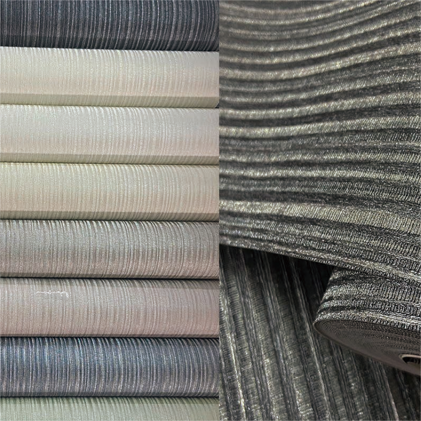Modern style stripe plaid pattern high quality 3D pvc vinyl wall paper rolls waterproof wall panel