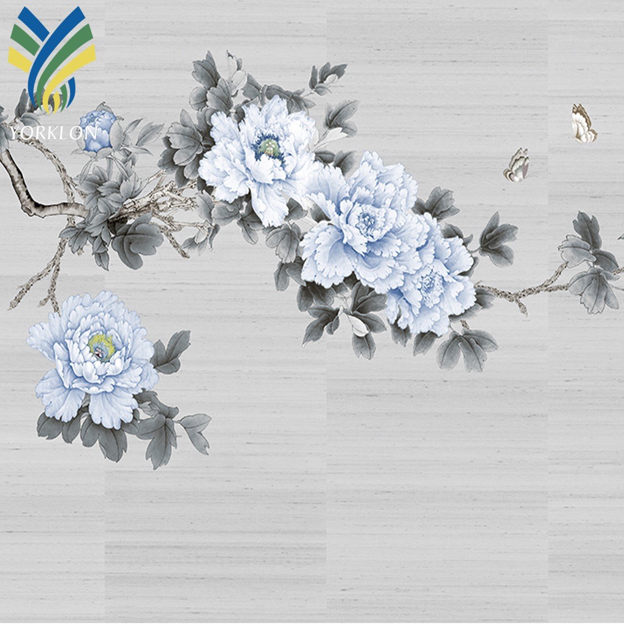 Custom Flower Birds Sound Proof Room Restaurant Decoration Wall Interior Panels 3D Mural Wallpaper