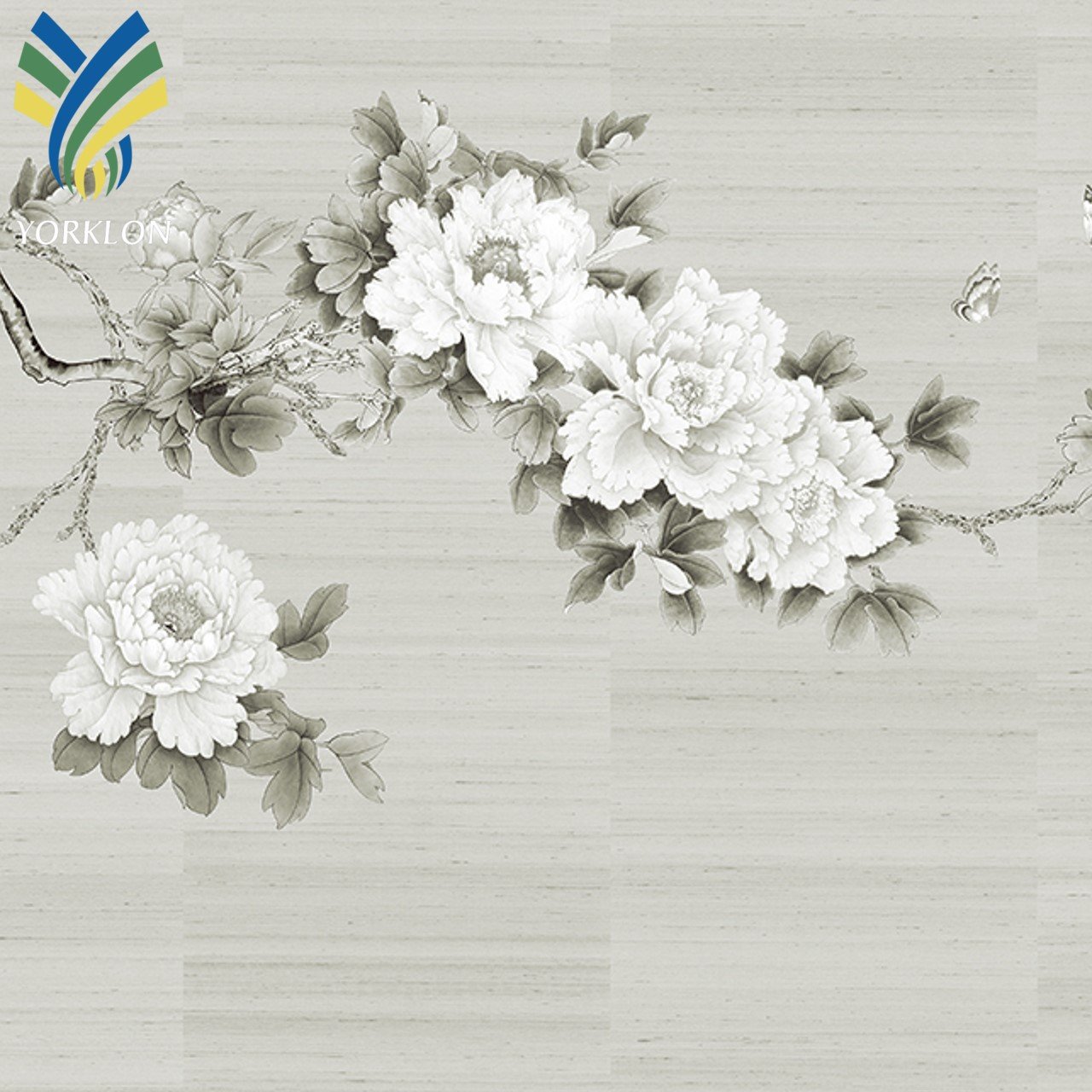 Custom Flower Birds Sound Proof Room Restaurant Decoration Wall Interior Panels 3D Mural Wallpaper