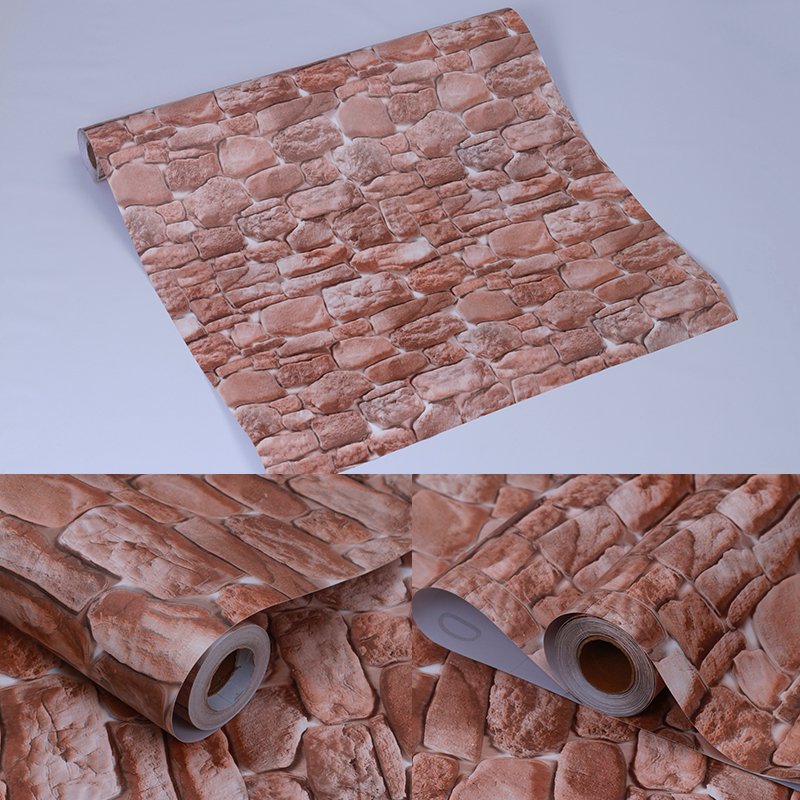 High Quality Self Adhesive PVC Wall Paper Best Price Wallpaper Rolls Brick wallpaper rolls.
