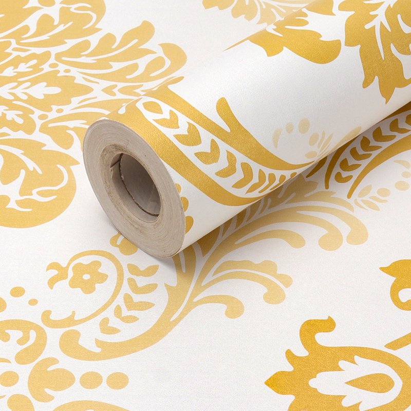 Decor Luxury Wall Art Wall Accessories Home kids room pvc golden flower wall paper nightclub Wallpaper