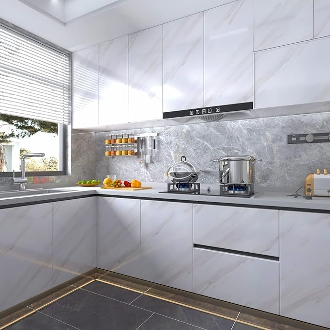 Chinese factory supply 3d White Marble Wallpaper For Kitchen vinyl Marble Stickers waterproof Self Adhesive Wallpaper