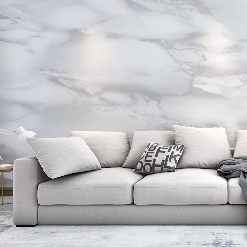 Marble grain wall paper home decor waterproof multi-color customized design pvc self adhesive wall paper roll