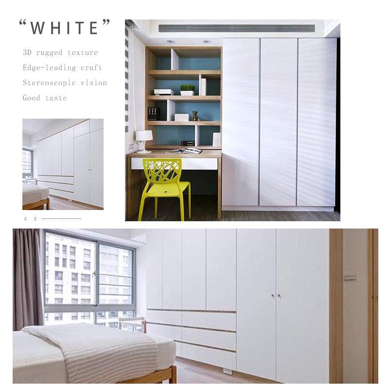 Thick Peel and Stick Waterproof Mould-proof Pure White Wallpaper Roll for Home Decor Strong Covering DIY
