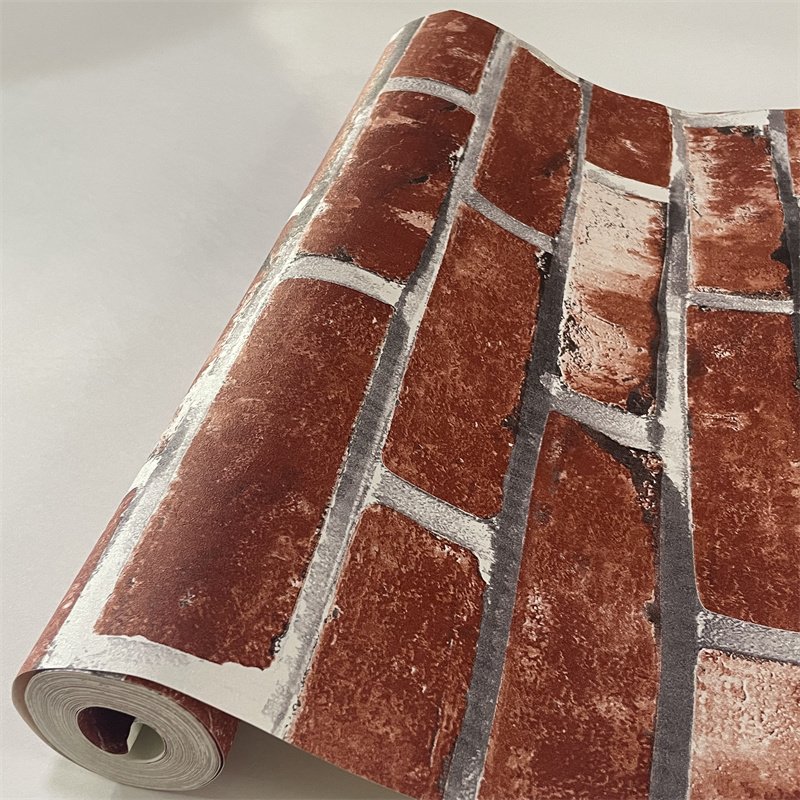 Brick Wallpaper Stone Red Decorative Plastic Wallpapers Decorativos Self-adhesive