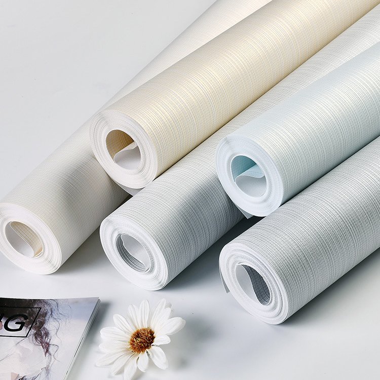 Low price white color wallpaper decoration custom wallpaper simple plain wall paper rolls