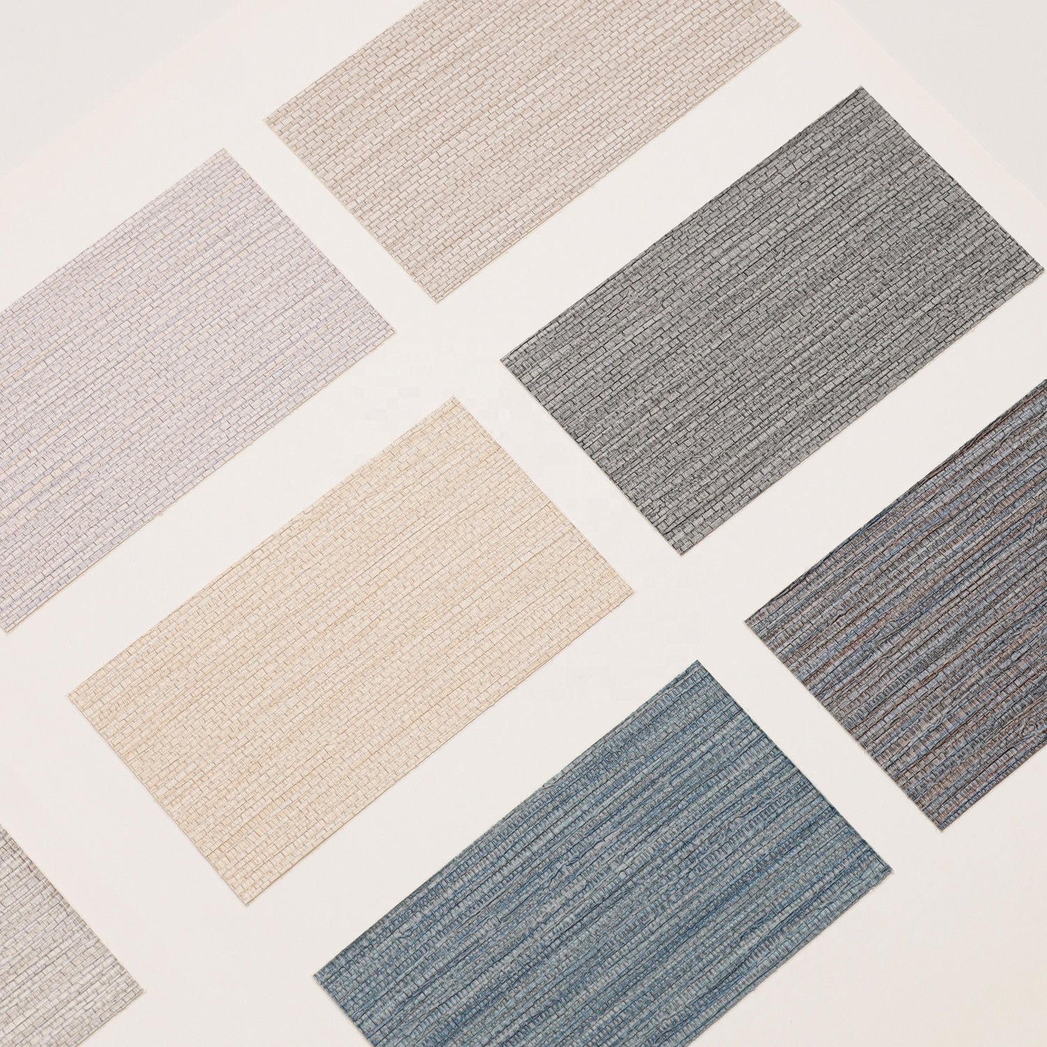 Fireproof waterproof luxury wall paper grasscloth Texture vinyl wallpaper for wall decor interior home hotel wall covering