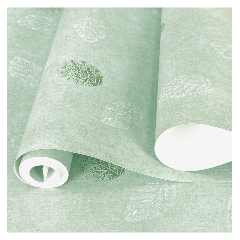 Tree leaves brushing water Self adhesive non woven wallpaper