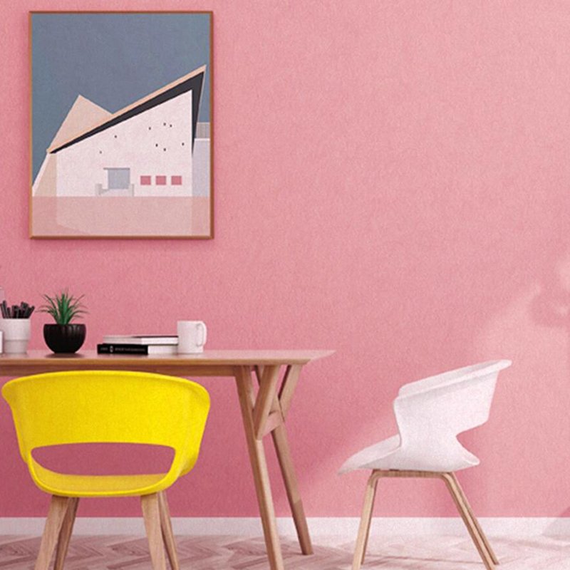 Classic Solid Color Design girls room Pink Wallpaper Wholesale Supplier Purple Wallpaper Rolls