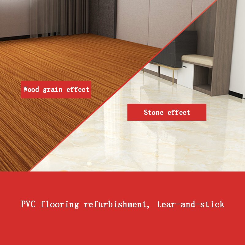 pvc floor stickers marble luxury wood grain wallpaper peel & stick selfadhesive flooring for wholesales waterproof factory china