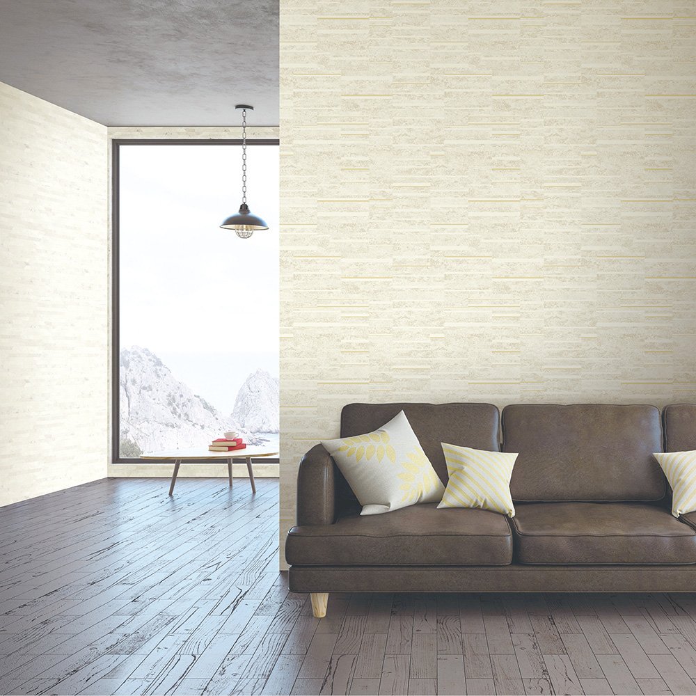 Grey Fashion Design PVC Waterproof Commercial Wallpaper Sound-Absorbing Moisture-Proof for Hotels Apartments 1-Year Warranty