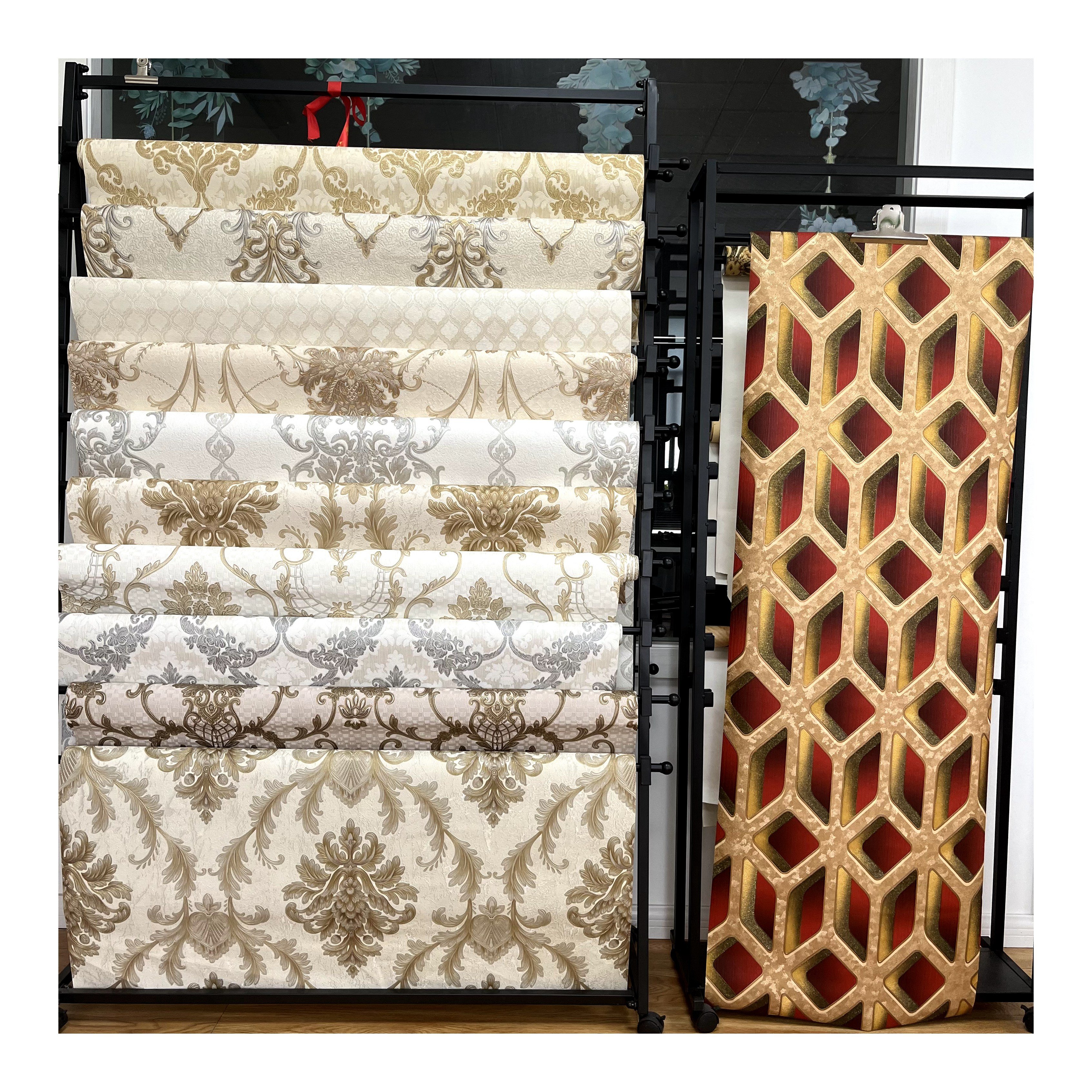 Design modern brief 3d pvc wallpaper, home decor wallpaper rolls China