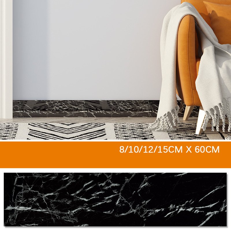 PVC Self adhesive skirting line waterproof and anti fouling decoration waistline wall tiling wall corner baseboard