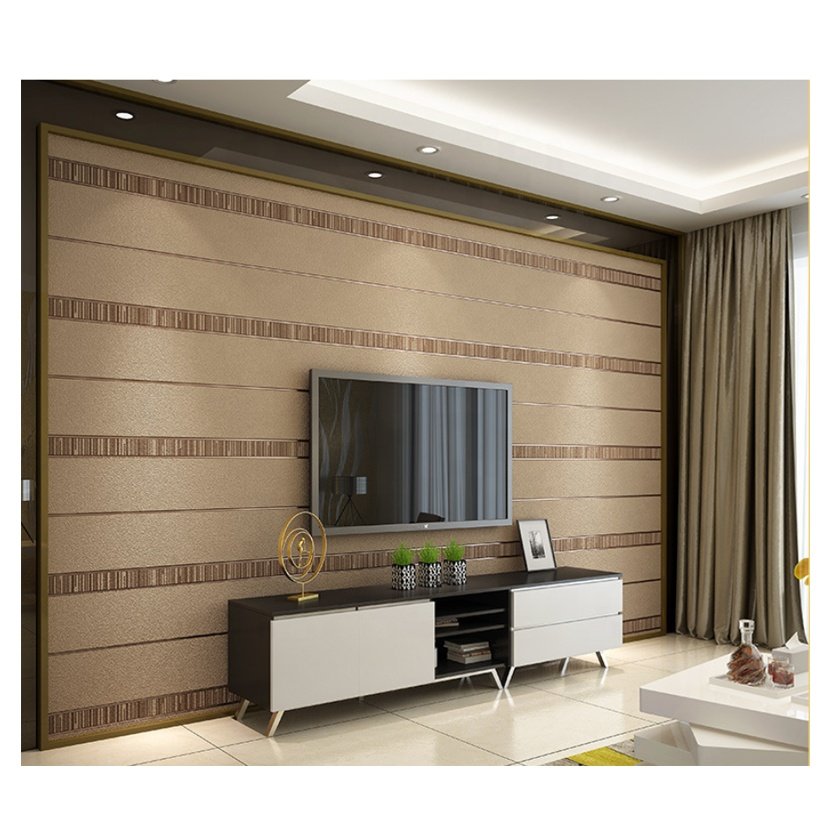 Embossed Luxury Wall Paper Roll Living Room 3D Wallpaper