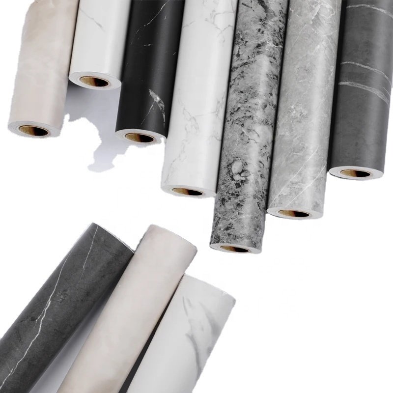 wallpaper home decoration rolls thick marbling film self-adhesive film for furniture