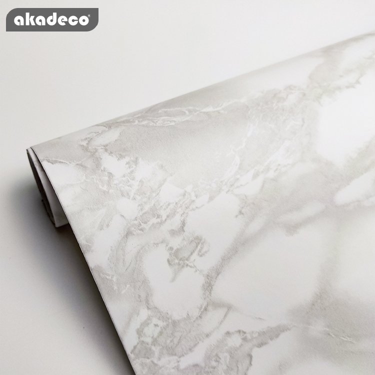 akadeco factory self adhesive wallpaper rolls Marble Wallpaper new Water Resistant for Study Room pvc china wall paper