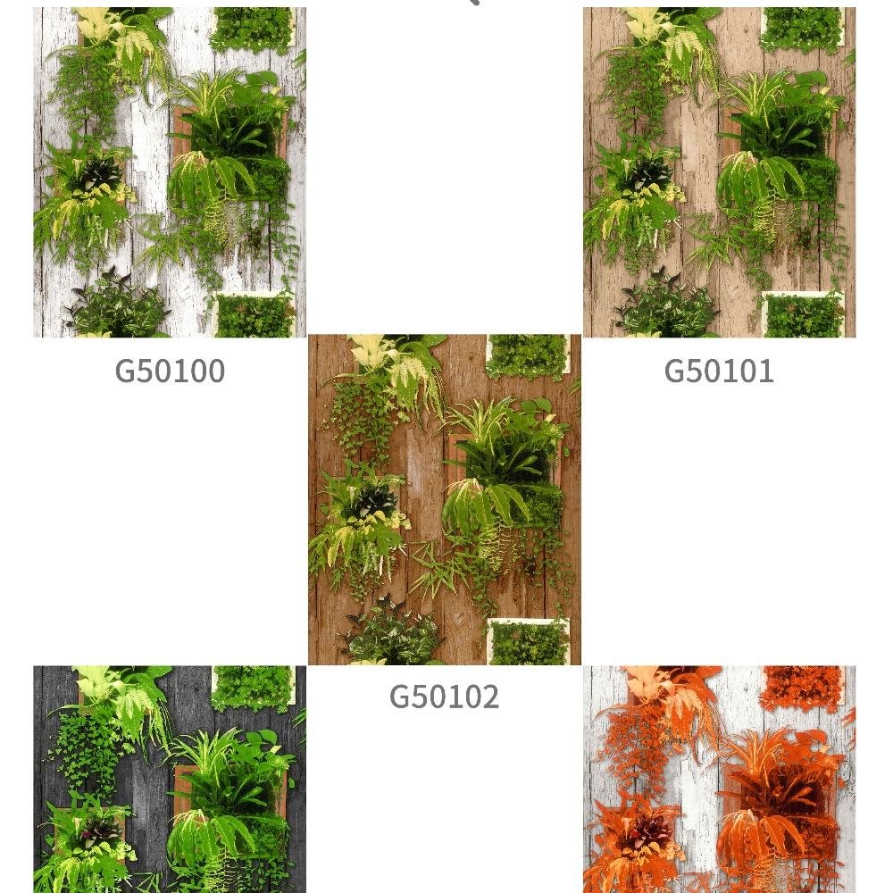 Vinyl Nature Wall Paper Rolls 3d Tree Leaves Tropical Green Leaves Wallpaper for Living Room