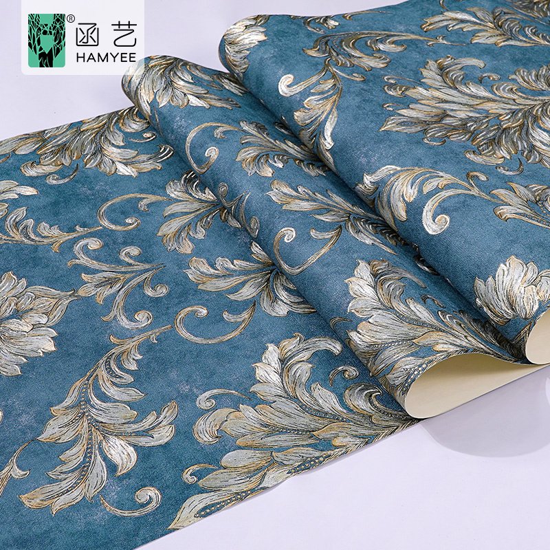 embossed custom wallpapers wall coating classic pvc luxury wallpaper rolls