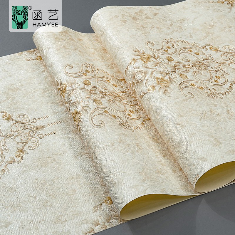 embossed custom wallpapers wall coating classic pvc luxury wallpaper rolls