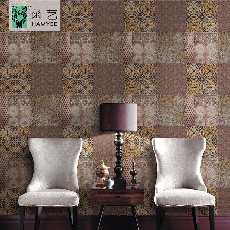 embossed custom wallpapers wall coating classic pvc luxury wallpaper rolls