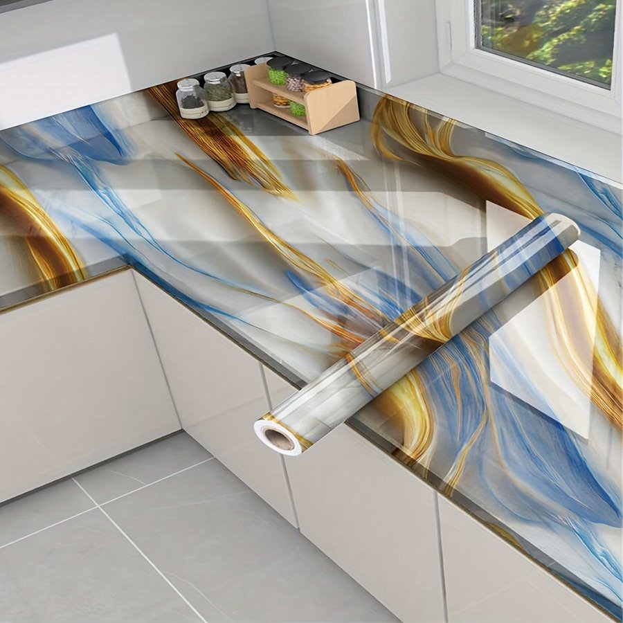 granite wallpaper pvc marble wallpaper for walls Self-adhesive peel and stick products 3d kitchen sticker papier peint 60*300xcm