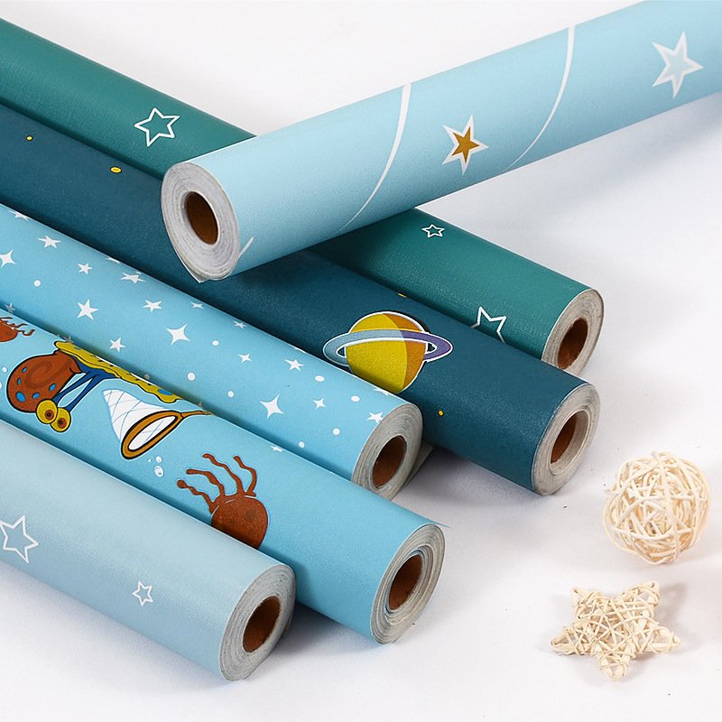 High Adhesive Easy Installation PVC Self-Adhesive Wallpaper with Clear Printed Apply for Children Room Decor