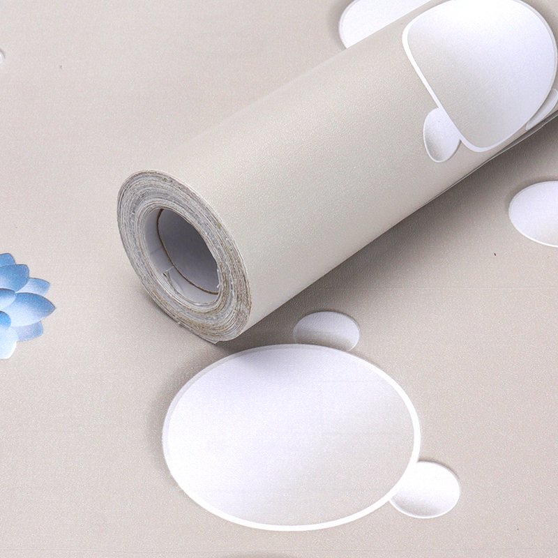 Classic blue flower circular pattern wall paper tapiz damas home studio for kitchen 3d wallpaper roll