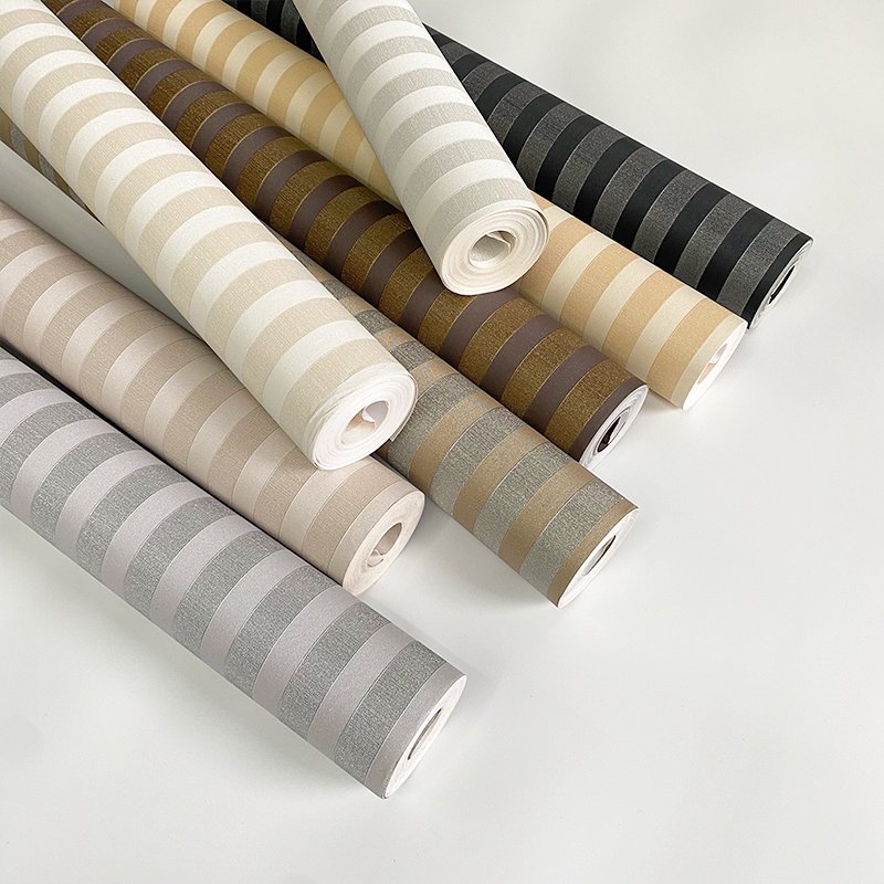 3D minimalist vertical stripe wallpaper for bedroom living room study room hotel interior decoration wallpaper