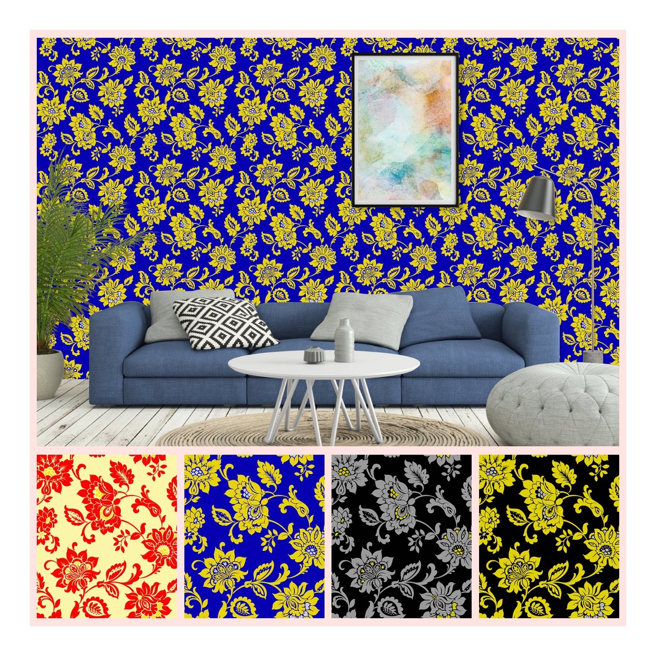 Plain color simple design damask luxury wallpaper cheap roll price