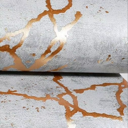 2024 New Trending Ready Stock Hot selling Black Golden Modern Marble PVC Wallpaper for Home Decor