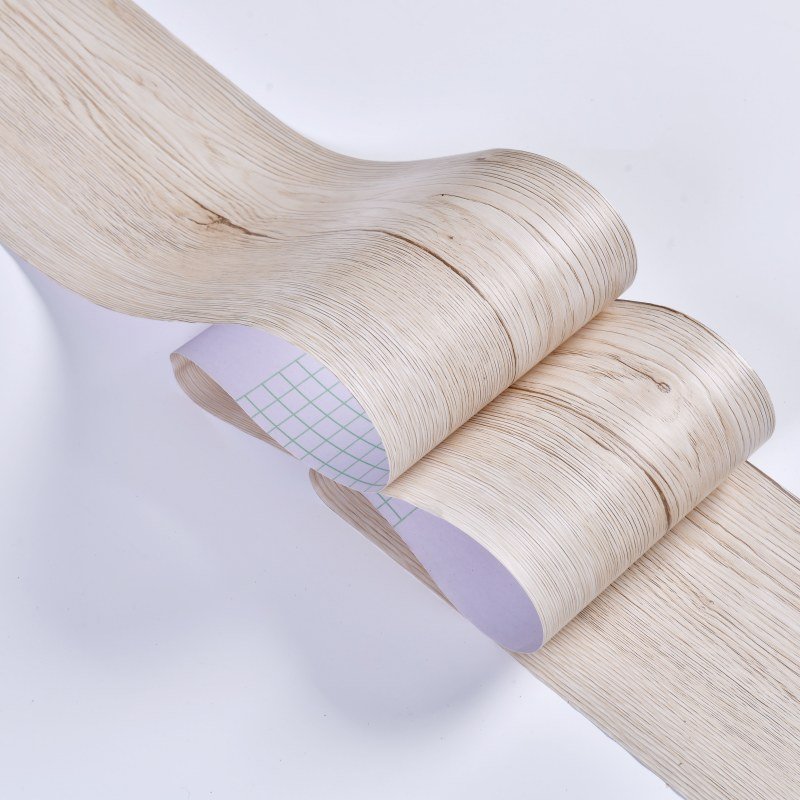 White Maple Modern Self-Adhesive Skirting Line Waist Line Wood Grain Wallpaper Border for Living room Wall Bedroom Kitchen
