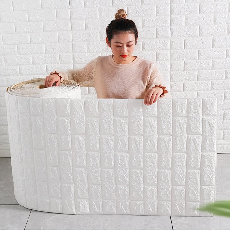 waterproof self adhesive wall panel foam home decoration 3d self-adhesive wallpaper