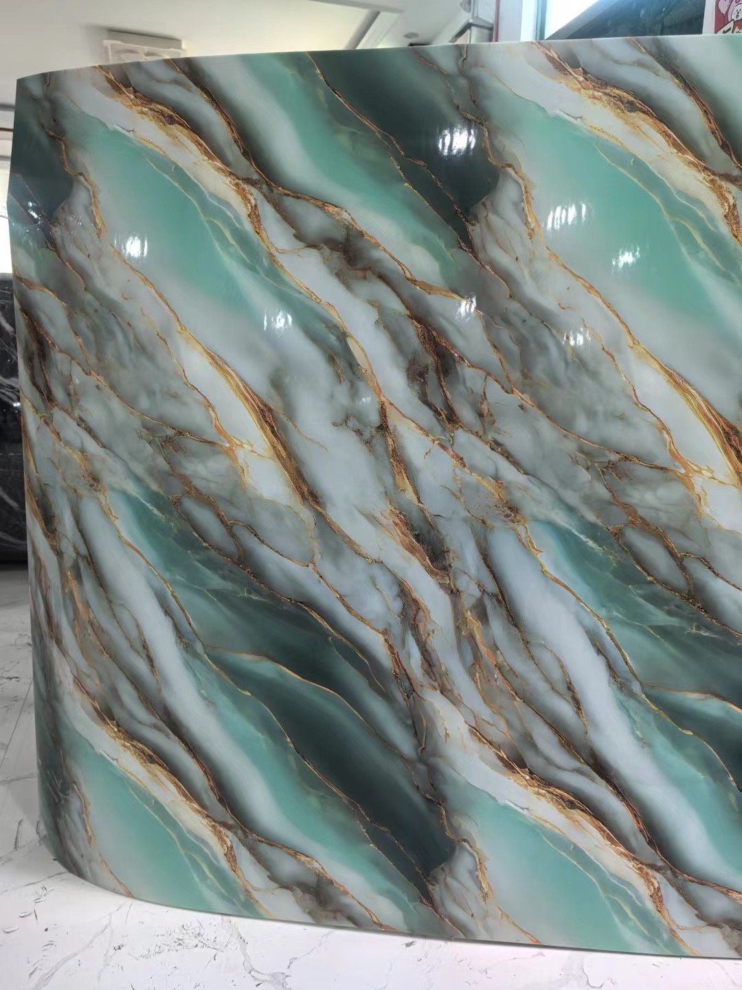 UDK Marble foil roll Wallpapers sticker 1.2m*3m adhesive wallpaper decorative film wall luxury decor Living room
