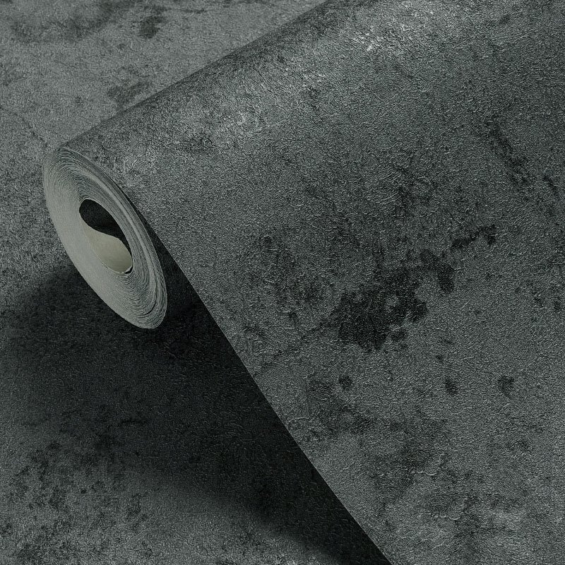 Chinese Factory Wholesale Morden Waterproof Pvc Self Adhesive Papel De Parede Wall Paper Black Concrete Peel And Stick Wallpaper