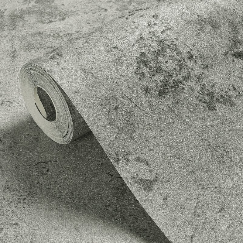 Chinese Factory Wholesale Morden Waterproof Pvc Self Adhesive Papel De Parede Wall Paper Black Concrete Peel And Stick Wallpaper