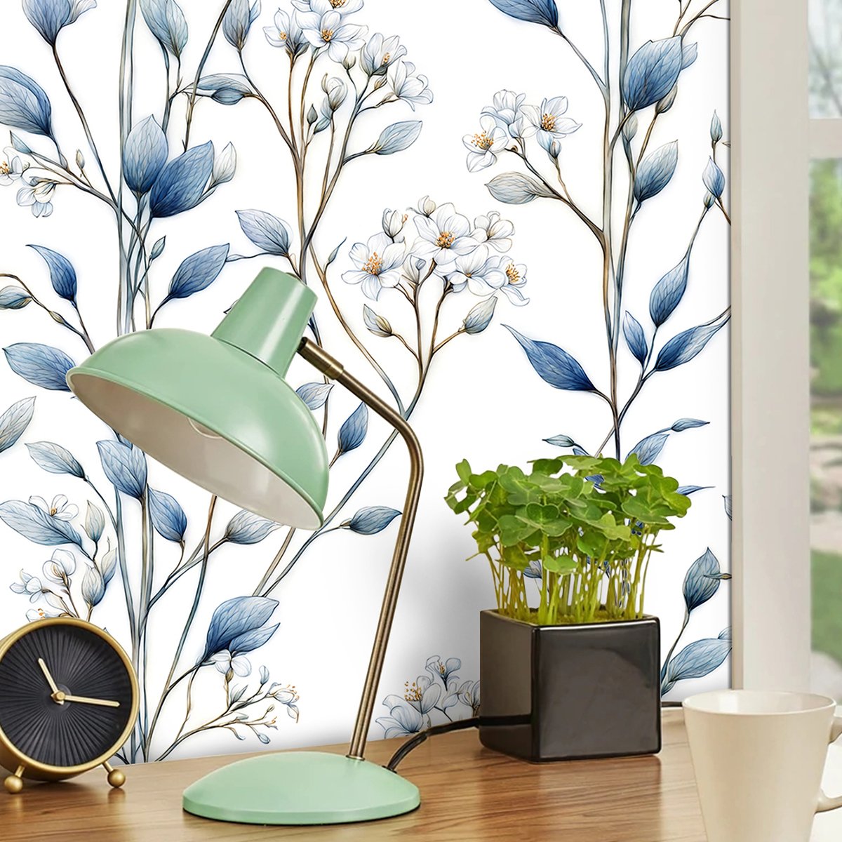 Jungle Forest Wallpaper For Living Room Wall Landscape In Sketch Style Wallpaper Mural