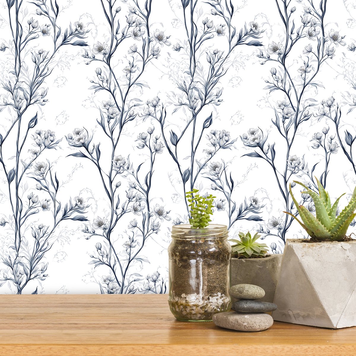Jungle Forest Wallpaper For Living Room Wall Landscape In Sketch Style Wallpaper Mural