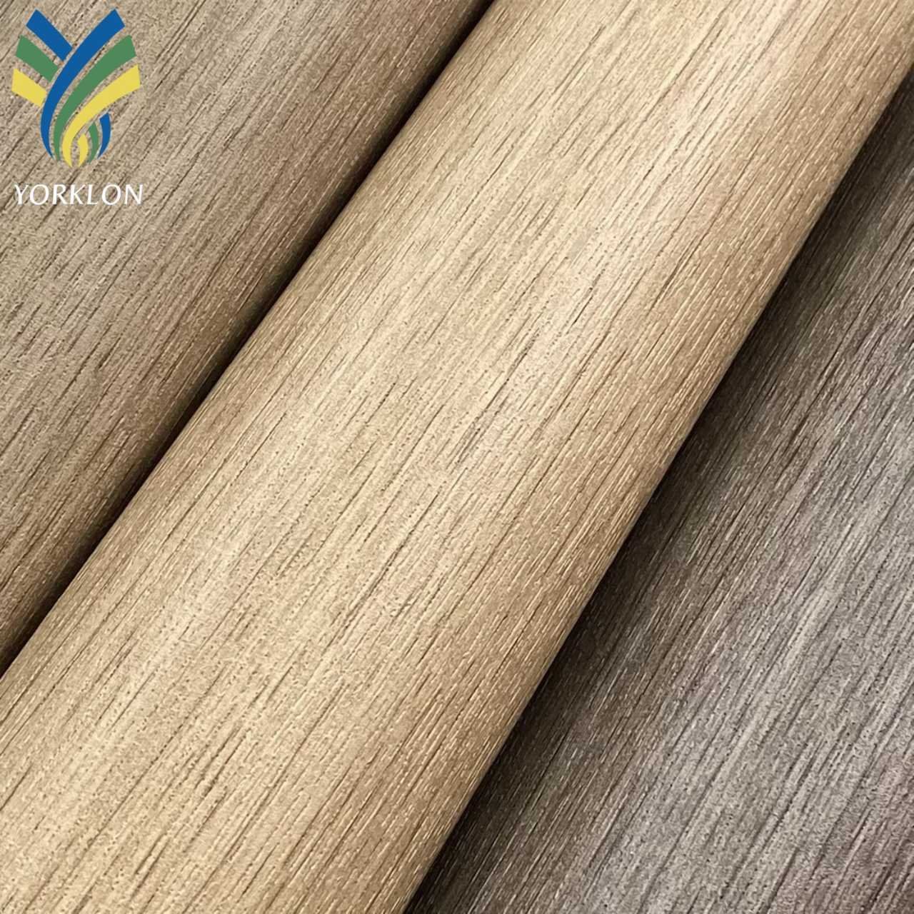 WALNUT - Natural Textured PVC Wood Wallpaper Wallcoverings For Restaurant Hotel