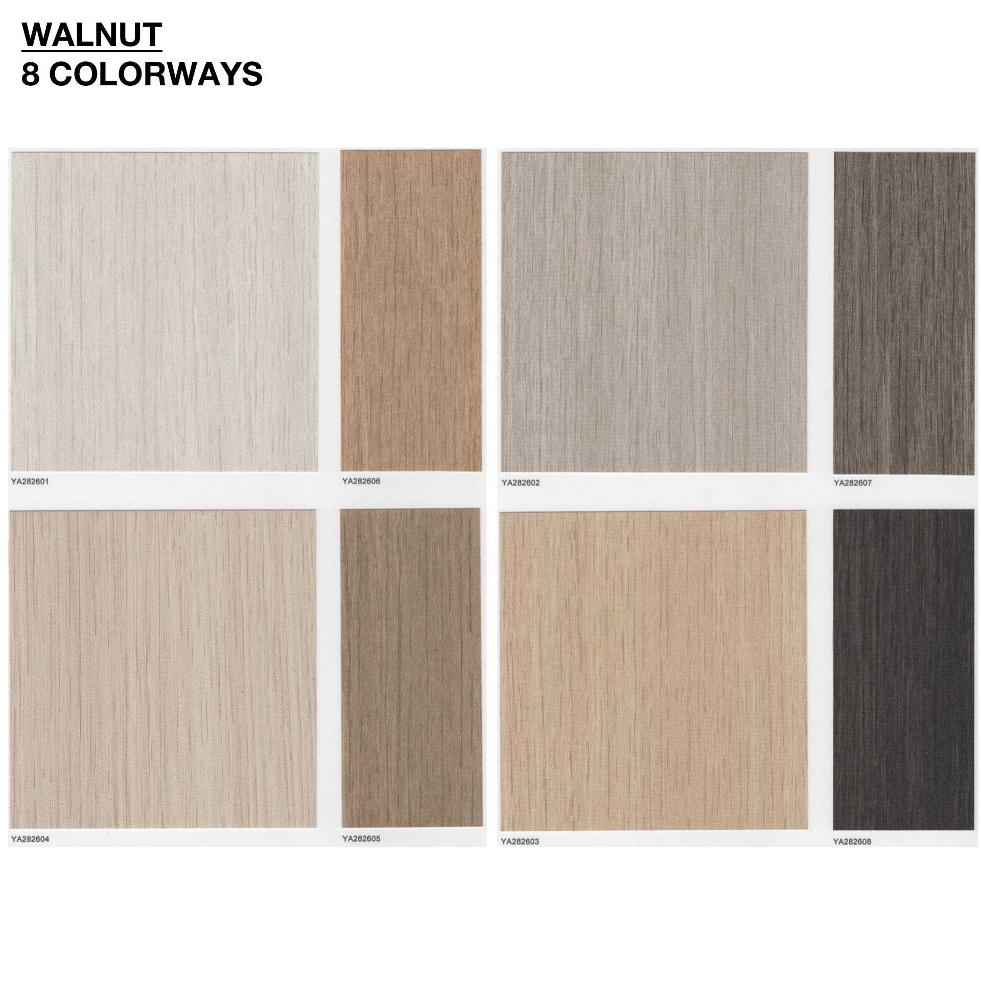 WALNUT - Natural Textured PVC Wood Wallpaper Wallcoverings For Restaurant Hotel