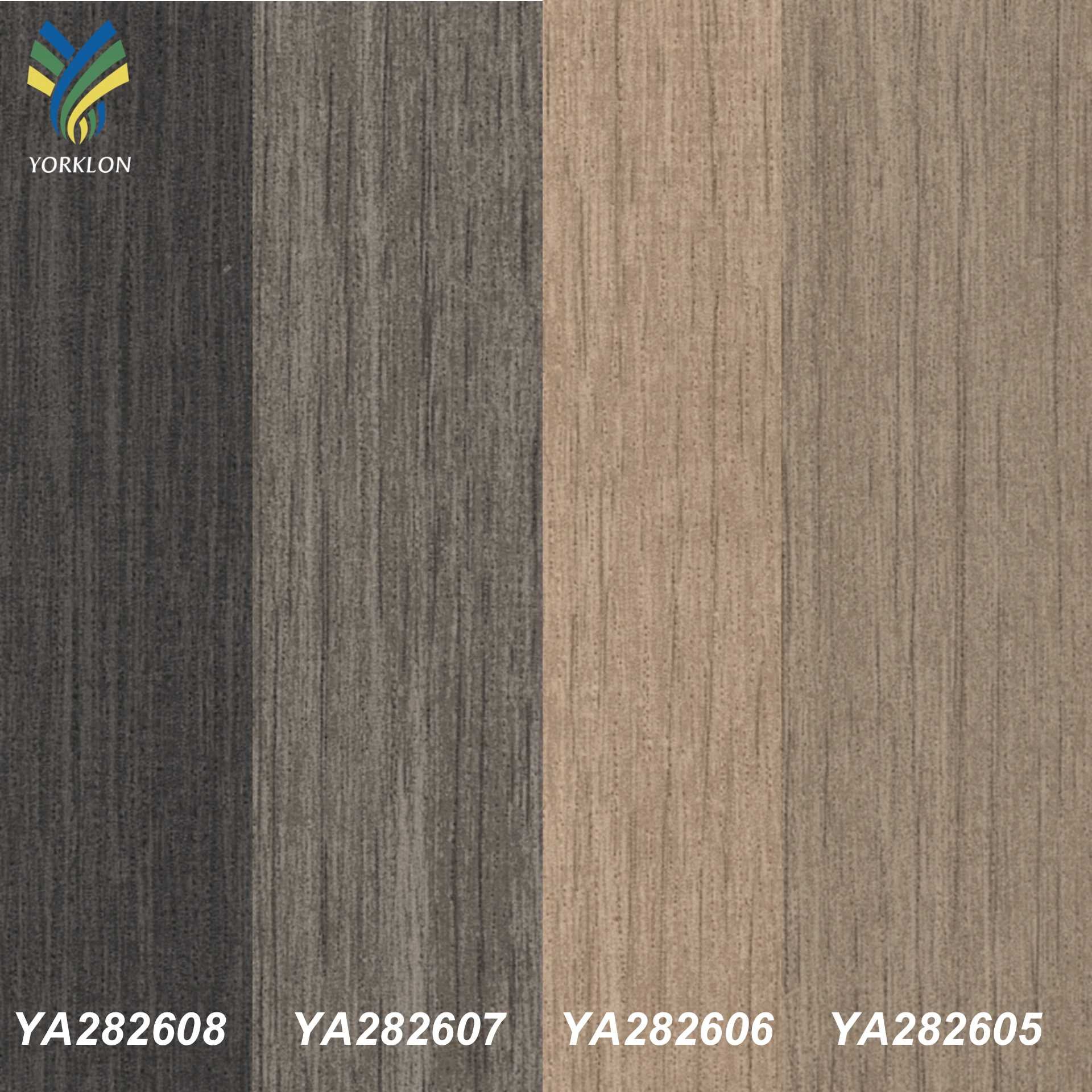 WALNUT - Natural Textured PVC Wood Wallpaper Wallcoverings For Restaurant Hotel