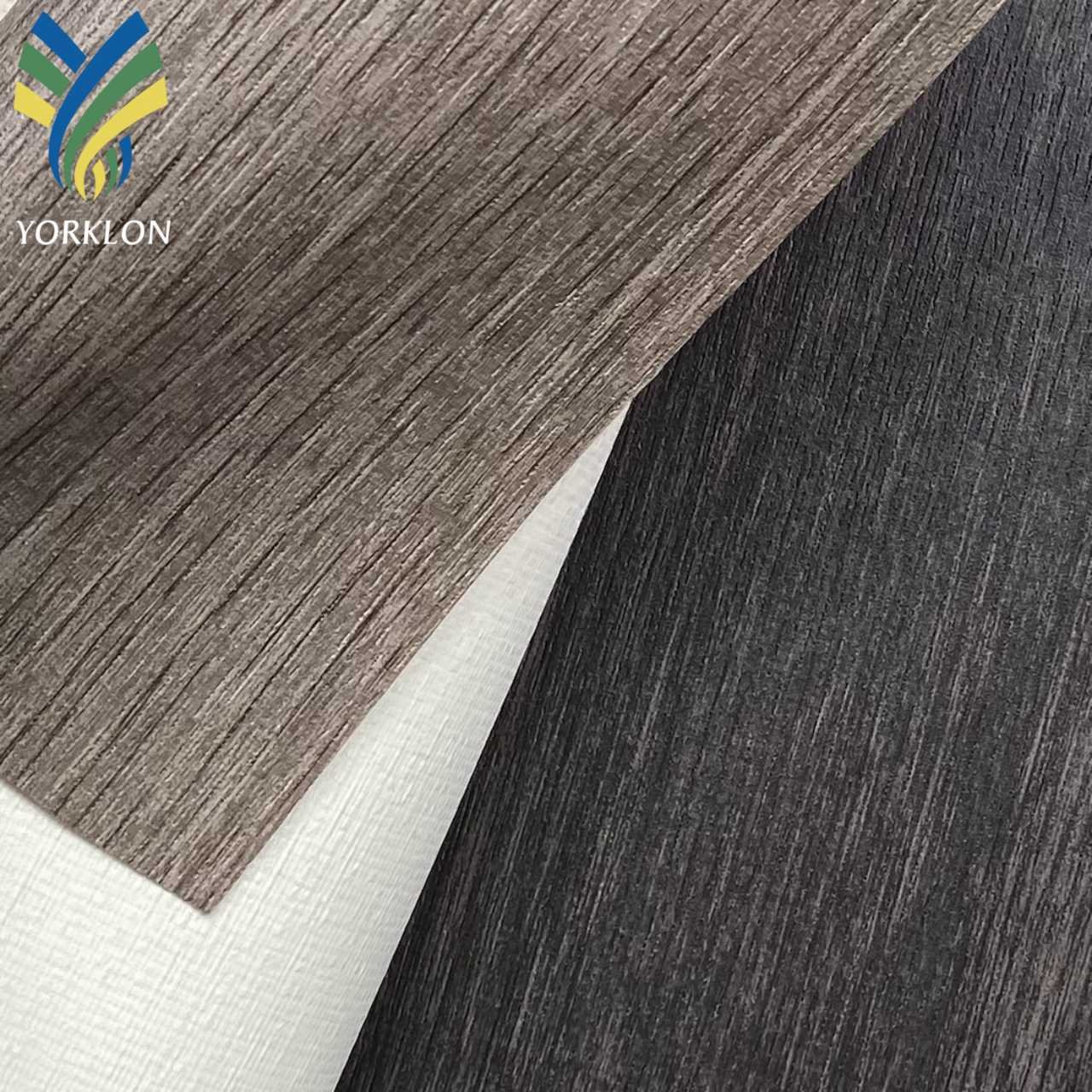 WALNUT - Natural Textured PVC Wood Wallpaper Wallcoverings For Restaurant Hotel