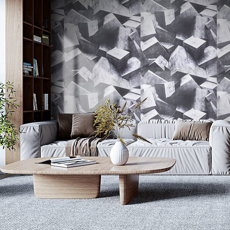 Modern Self-adhesive Wallpaper Stone Design