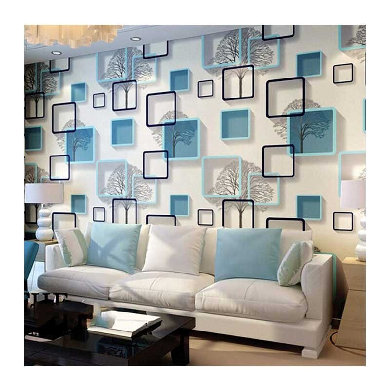0.45*10m Self Adhesive Vinyl Wallpaper 3D Bamboo Design Sticker