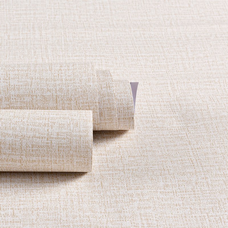 Modern Light Luxury style Wallpaper Waterproof Linen Cork Woven Wallpaper Wallcoverings For Hotel Home Bedroom Livingroom