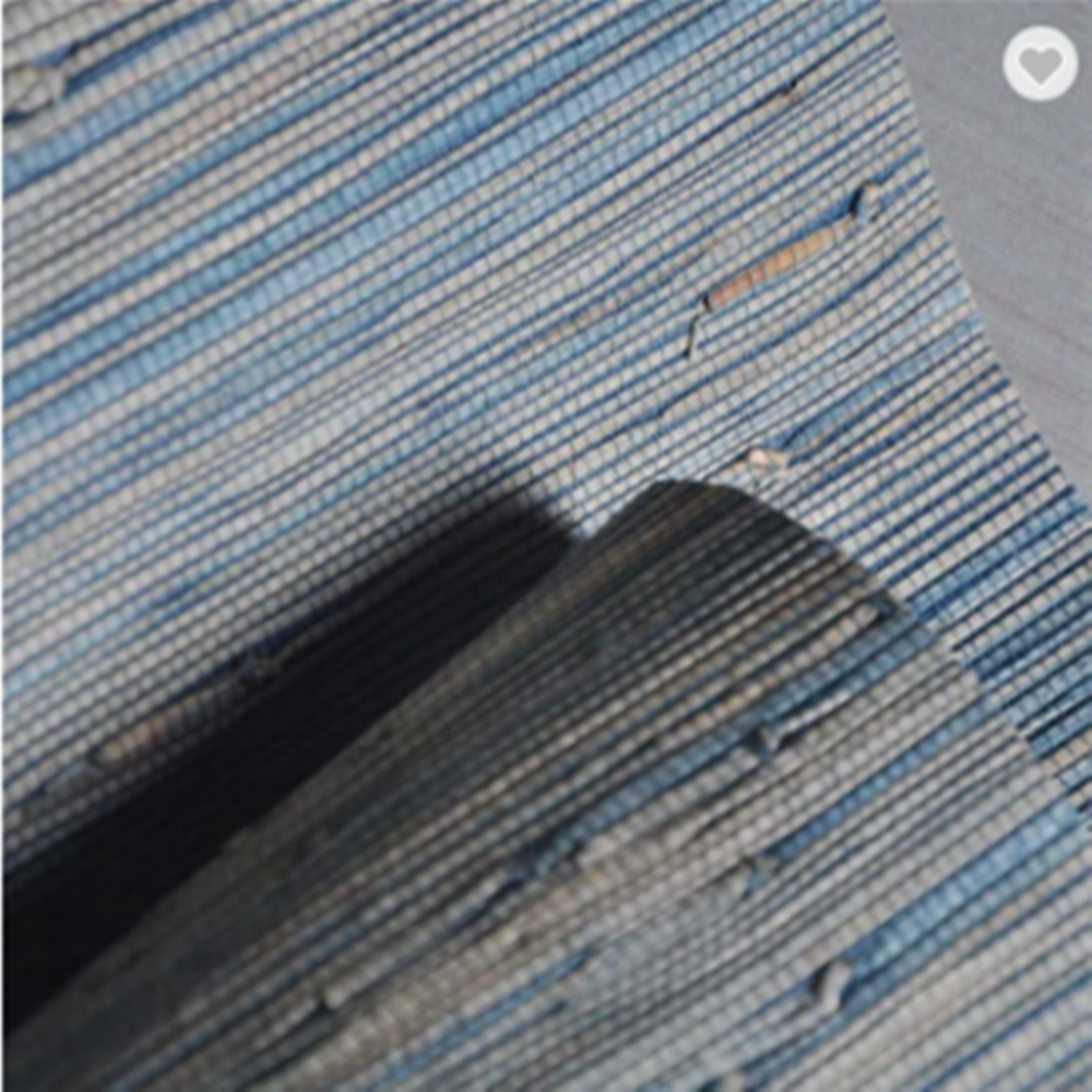 MYWIND New Design Natural Grasscloth Wallpaper Navy Blue Real Reed Wallpaper Roll For Home Walls Wallcoverings