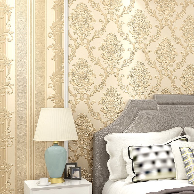 Interior Hotel Home Decor Wall Paper Waterproof Durable TV Background Wallpaper Rolls Wallpaper Rolls