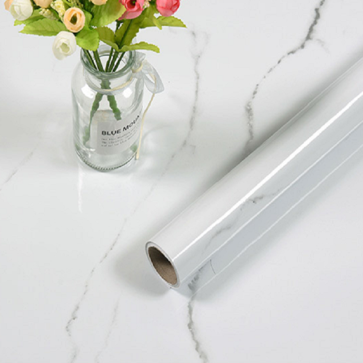 High Quality PVC/Vinyl Marble Brick Waterproof And Moisture Proof Self-gule Wallpaper/wall Paper Roll For Interior Decoration