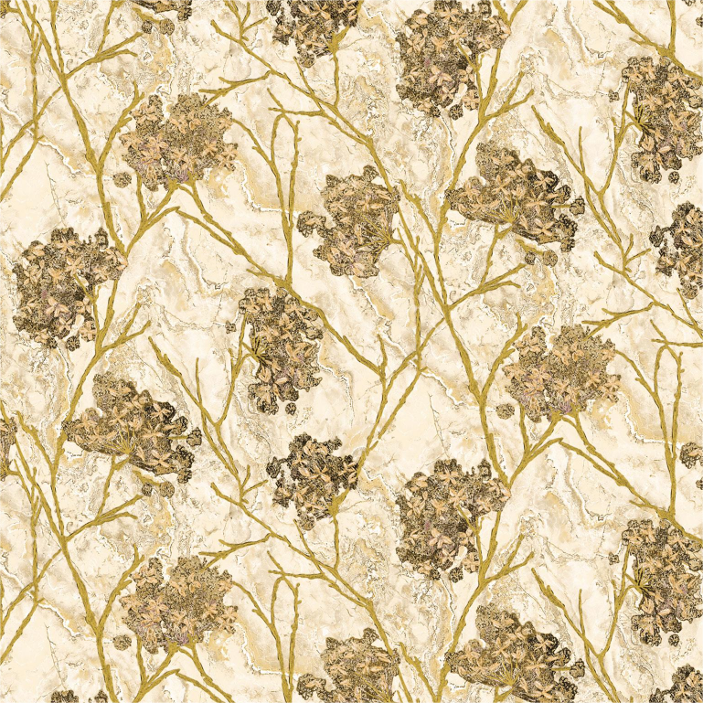 Classical style natural floral pattern fabric high quality 3D pvc vinyl wallpaper sticker home decoration