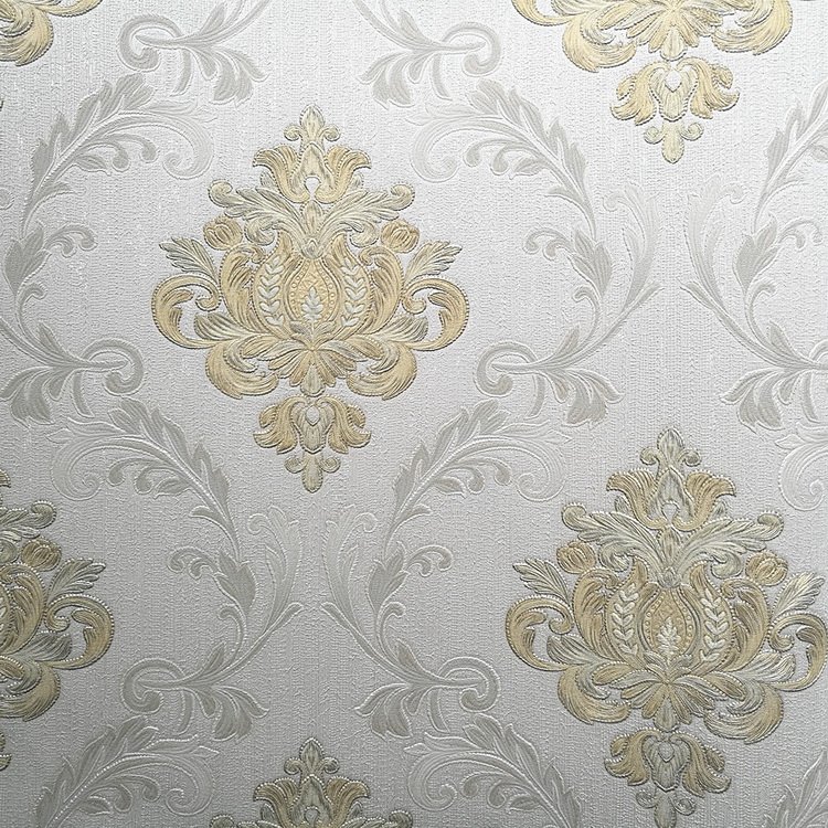 Customized Damask Non-Woven PVC Wallpapers Soundproof Fireproof Striped Wall Coating Hotels Households Entertainment Spaces