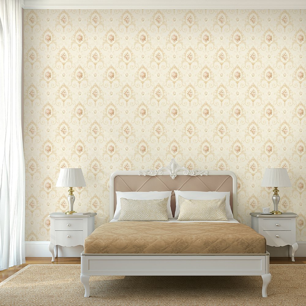 European Floral Design 106 cm PVC Room Wallpaper for Girls